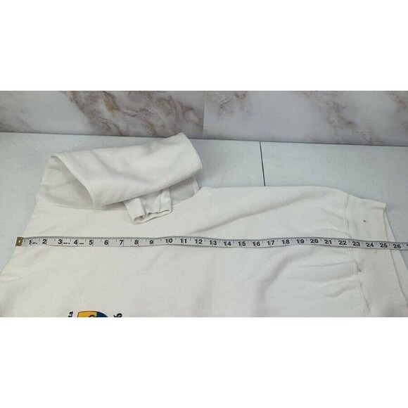 Vintage Delta Sigma 1996 Crewneck Sweatshirt Adult Large White Men's XL ~STAINS~ - Picture 8 of 11